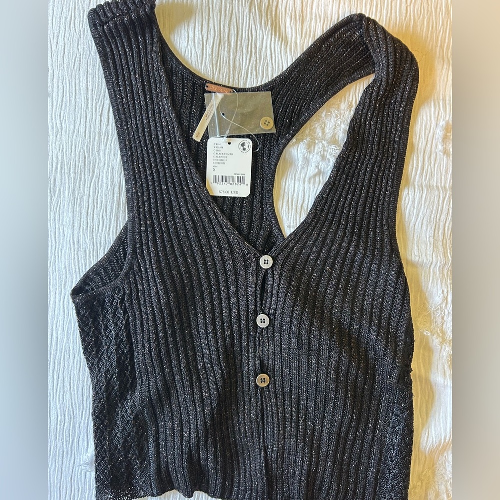 Free People Seascape Sweater Vest NWT